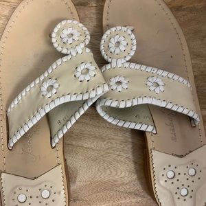 White/Tan Jack Rogers Size 8